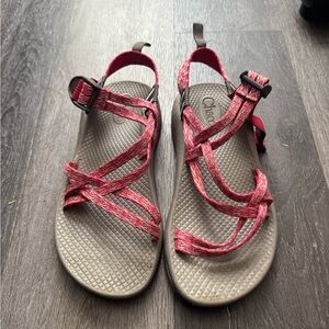 Chaco Kids' Pink and Gray Sandals